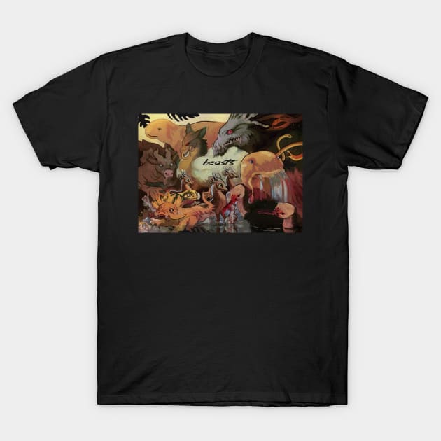 Bestiary illustration T-Shirt by KO-of-the-self